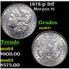 Image 1 : 1878-p 8tf Morgan Dollar $1 Grades Select+ Unc