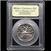 Image 2 : 1992-p Olympics Modern Commem Half Dollar 50c Graded ms70, Perfection By USCG