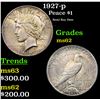Image 1 : 1927-p Peace Dollar $1 Grades Select Unc
