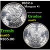 Image 1 : 1882-s Morgan Dollar $1 Grades GEM Unc