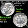 Image 1 : 1964-p Roosevelt Dime Mint Error 10c Grades GEM+ Unc
