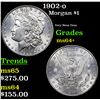 Image 1 : 1902-o Morgan Dollar $1 Grades Choice+ Unc