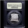 Image 2 : Proof 1987-s Constitution Bicentennial Modern Commem Dollar $1 Graded GEM++ Proof Deep Cameo By USCG