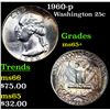 Image 1 : 1960-p Washington Quarter 25c Grades GEM+ Unc