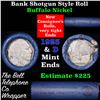 Image 1 : Buffalo Nickel Shotgun Roll in Old Bank Style 'Bell Telephone'  Wrapper 1923 & d Mint Ends