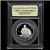 Image 2 : Proof 1982-s Washington Modern Commem Half Dollar 50c Graded GEM++ Proof Deep Cameo By USCG