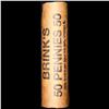 Image 4 : Mixed small cents 1c orig shotgun roll, 1919-s Wheat Cent, 1898 Indian Cent other end, brinks Wrappe