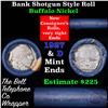 Image 1 : Buffalo Nickel Shotgun Roll in Old Bank Style 'Bell Telephone'  Wrapper 1927 & d Mint Ends