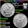 Image 1 : ***Auction Highlight*** 1897-o Morgan Dollar $1 Graded Select Unc By USCG (fc)