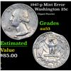 Image 1 : 1947-p Washington Quarter Mint Error 25c Grades Select AU