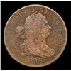 Image 2 : 1805 No Stems Draped Bust Half Cent 1/2c Grades f+