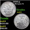 Image 1 : 1900-p Morgan Dollar $1 Grades Choice Unc