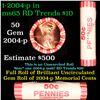 Image 1 : Shotgun Lincoln 1c roll, 2004-p 50 pcs pennies Wrapper