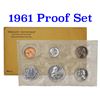 Image 1 : 1961 United States Mint Proof Set In Original Evelope