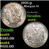 Image 1 : 1921-p Morgan Dollar $1 Grades Choice+ Unc