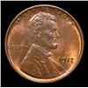 Image 2 : 1917-p Lincoln Cent 1c Grades GEM+ Unc RB