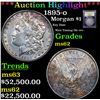 Image 1 : ***Auction Highlight*** 1895-o Morgan Dollar $1 Graded Select Unc By USCG (fc)