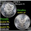 Image 1 : 1879-s Morgan Dollar $1 Grades Select Unc+ PL