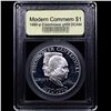 Image 2 : Proof 1990-p Eisenhower Modern Commem Dollar $1 Graded GEM++ Proof Deep Cameo By USCG