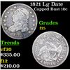 Image 1 : 1821 Lg Date Capped Bust Dime 10c Grades f+