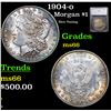 Image 1 : 1904-o Morgan Dollar $1 Graded ms66 By SEGS
