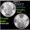 Image 1 : 1885-o Morgan Dollar $1 Grades GEM Unc