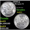 Image 1 : 1890-p Morgan Dollar $1 Grades Choice+ Unc