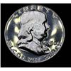 Image 4 : Proof 1956 Type 2 Franklin Half Dollar 50c Grades GEM++ Proof Cameo
