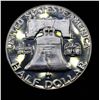 Image 7 : Proof 1956 Type 2 Franklin Half Dollar 50c Grades GEM++ Proof Cameo