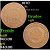 Image 1 : 1870 Two Cent Piece 2c Grades vg, very good
