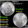 Image 1 : 1884-o Morgan Dollar $1 Grades Select Unc PL