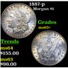 Image 1 : 1887-p Morgan Dollar $1 Grades Select+ Unc