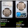 Image 1 : NGC 1904-o Morgan Dollar $1 Graded ms64 By NGC