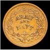Image 2 : 1863 Army & Navy Civil War Token F-219/320A 1c Grades Select Unc BN