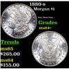 Image 1 : 1880-s Morgan Dollar $1 Grades Choice+ Unc