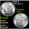 Image 1 : 1888-p Morgan Dollar $1 Grades Choice Unc