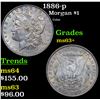 Image 1 : 1886-p Morgan Dollar $1 Grades Select+ Unc