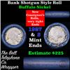 Image 1 : Buffalo Nickel Shotgun Roll in Old Bank Style 'Bell Telephone'  Wrapper 1927 &s Mint Ends