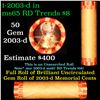 Image 1 : Shotgun Lincoln 1c roll, 2003-d 50 pcs pennies Wrapper