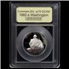 Image 2 : Proof 1982-s Washington Modern Commem Half Dollar 50c Graded GEM++ Proof Deep Cameo By USCG