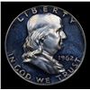 Image 2 : Proof 1962 Franklin Half Dollar 50c Grades GEM+ Proof Deep Cameo