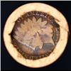 Image 3 : Mixed small cents 1c orig shotgun roll, 1918-s Wheat Cent, 1897 Indian Cent other end, brinks Wrapp