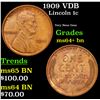 Image 1 : 1909 VDB Lincoln Cent 1c Grades Choice+ Unc BN