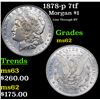 Image 1 : 1878-p 7tf Morgan Dollar $1 Grades Select Unc