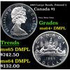 Image 1 : 1965 Large Beads, Pointed 5 Canada Dollar $1 Grades Choice Unc+ DMPL
