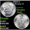 Image 1 : 1883-o Morgan Dollar $1 Grades Choice+ Unc