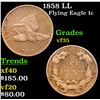Image 1 : 1858 LL Flying Eagle Cent 1c Grades vf++