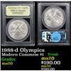 Image 1 : 1988-d Olympics Modern Commem Dollar $1 Graded ms70, Perfection By USCG