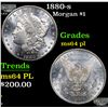 Image 1 : 1880-s Morgan Dollar $1 Grades Choice Unc PL