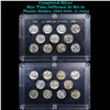 Image 1 : Completed War Time Jefferson 5c in Plastics Holder, 1942-1945, 11 coins